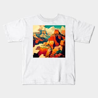 The Grand Canyon - Abstract Art Style Kids T-Shirt